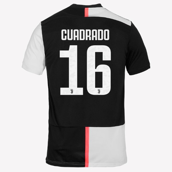 Camiseta Juventus NO.16 Cuadredo Primera equipación 2019-2020 Blanco Negro